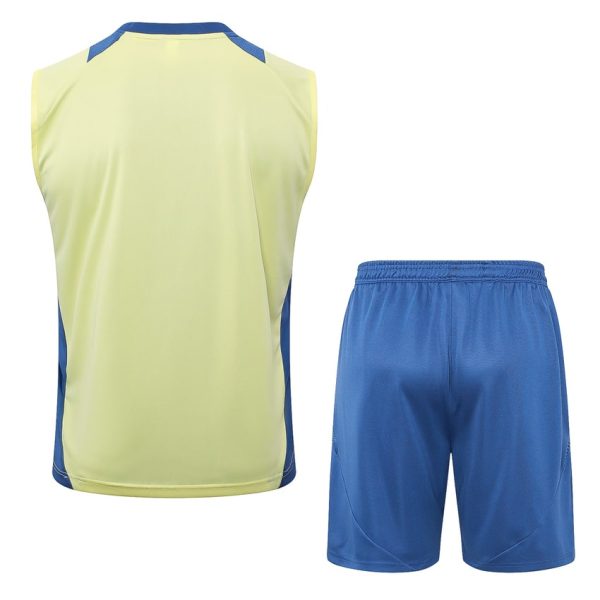 Camiseta Sin Mangas Corta Ajax 2024 2025 Beige Claro