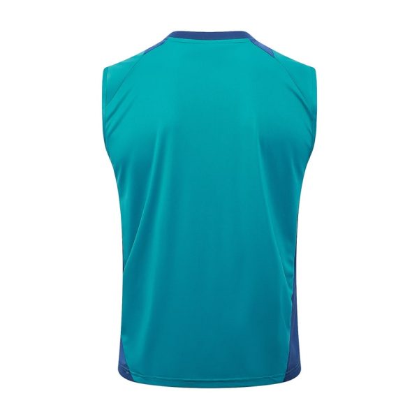 Camiseta Sin Mangas Cortos Ajax 2024 2025 Azul Océano
