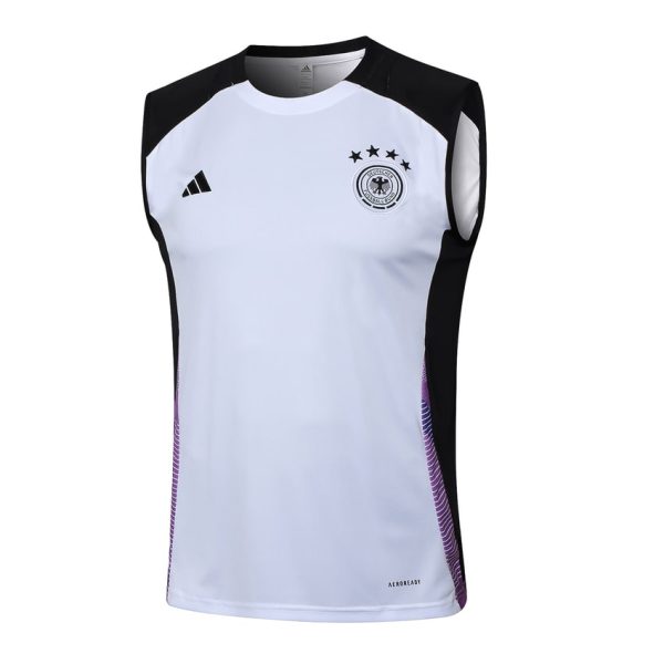 Camiseta Sin Mangas Corta Alemania 2024-2025 Blanco