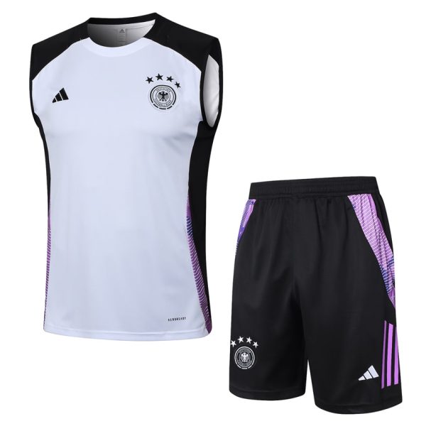 Camiseta Sin Mangas Corta Alemania 2024-2025 Blanco