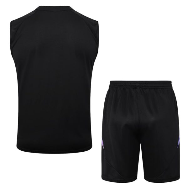 Camiseta Sin Mangas Corta Alemania 2024 2025 Negro