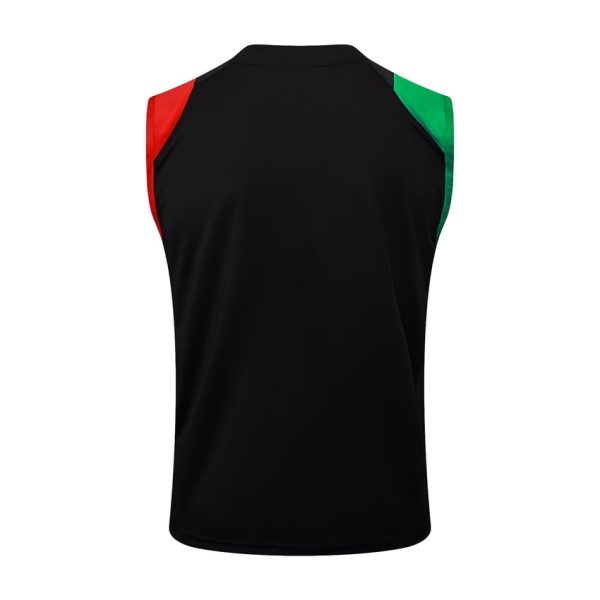 Camiseta corta sin mangas negra del Arsenal 2024-2025