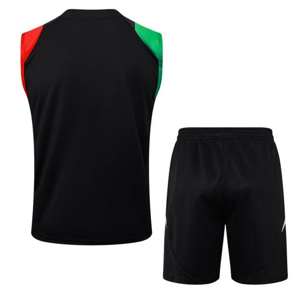 Camiseta corta sin mangas negra del Arsenal 2024-2025