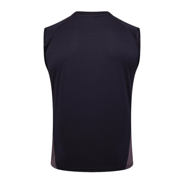 Camiseta corta sin mangas negra oscura del Arsenal 2024-2025