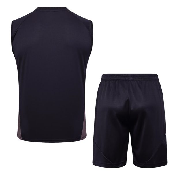 Camiseta corta sin mangas negra oscura del Arsenal 2024-2025