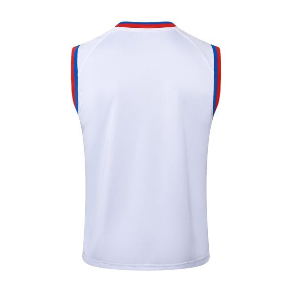 Camiseta corta blanca sin mangas del Barça 2024-2025