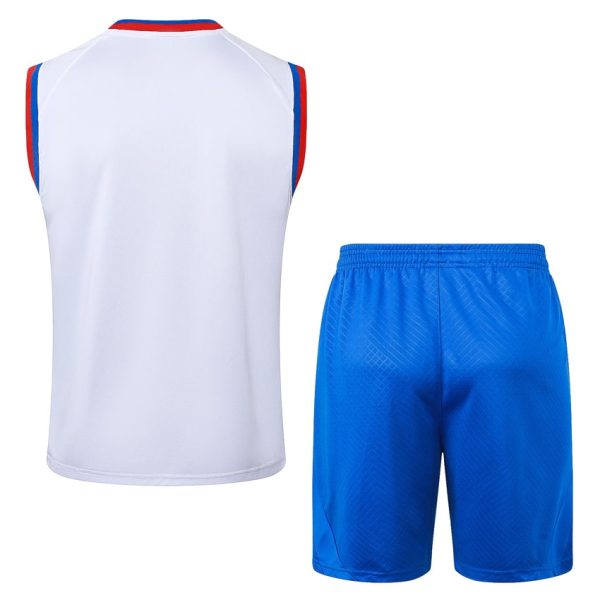 Camiseta corta blanca sin mangas del Barça 2024-2025