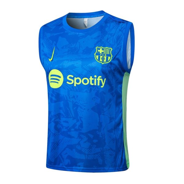 Camiseta corta sin mangas azul celeste del Barça 2024-2025