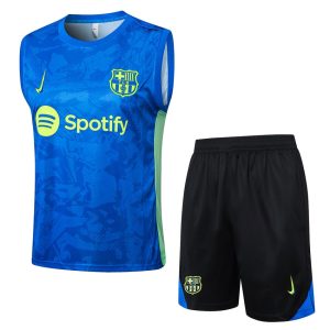 Camiseta corta sin mangas azul celeste del Barça 2024-2025