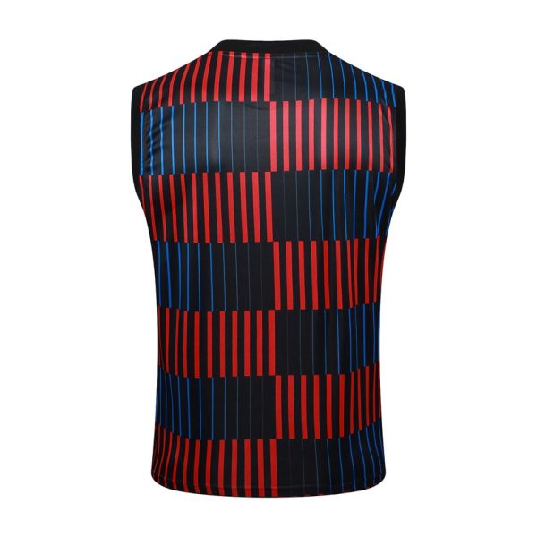 Camiseta corta sin mangas azul y negra del Barça 2024-2025