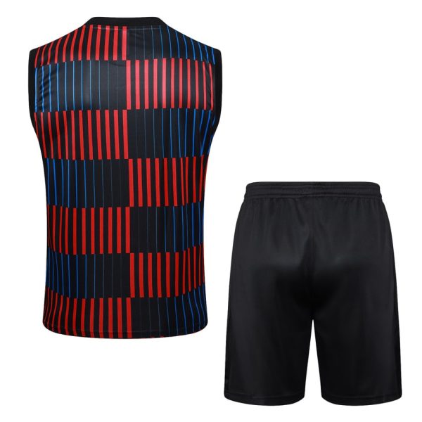 Camiseta corta sin mangas azul y negra del Barça 2024-2025