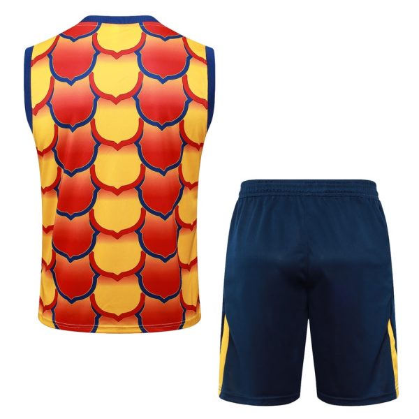 Camiseta corta sin mangas amarilla y roja del Barça 2024-2025