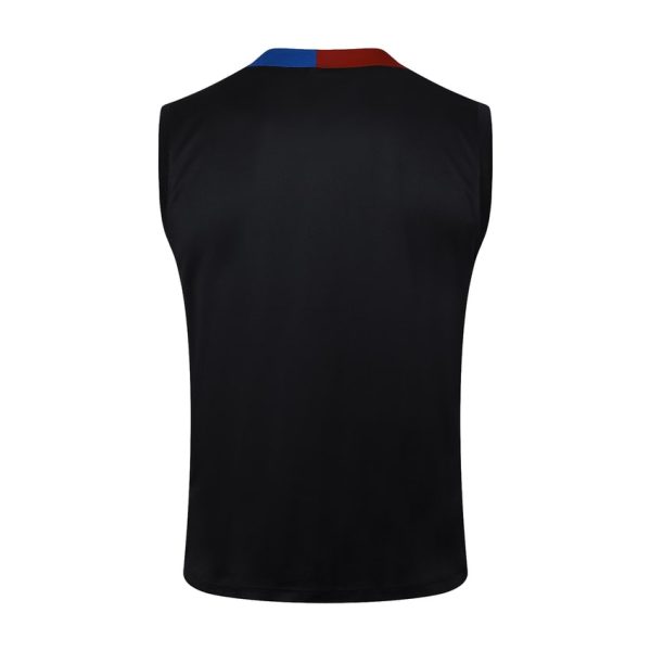 Camiseta Sin Mangas Corta Barça 2024 2025 Negro