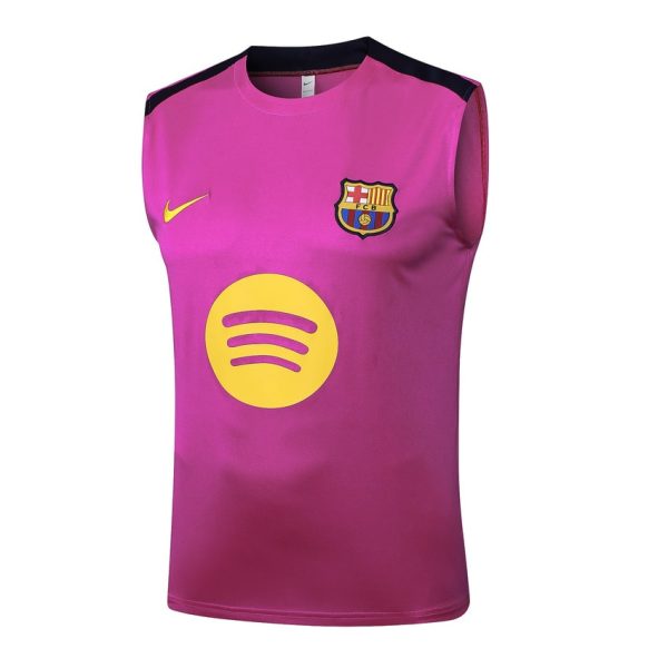 Camiseta corta de tirantes del Barça 2024-2025 rosa claro