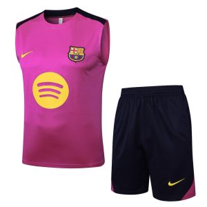 Camiseta corta de tirantes del Barça 2024-2025 rosa claro