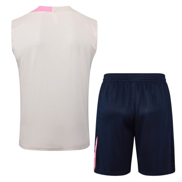Camiseta de tirantes corta Barça 2025 2026 Beige Rosa