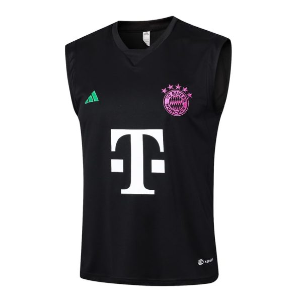 Camiseta corta sin mangas negra del Bayern Múnich 2024-2025