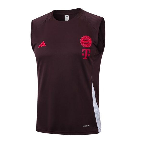 Camiseta corta roja sin mangas del Bayern Múnich 2024-2025