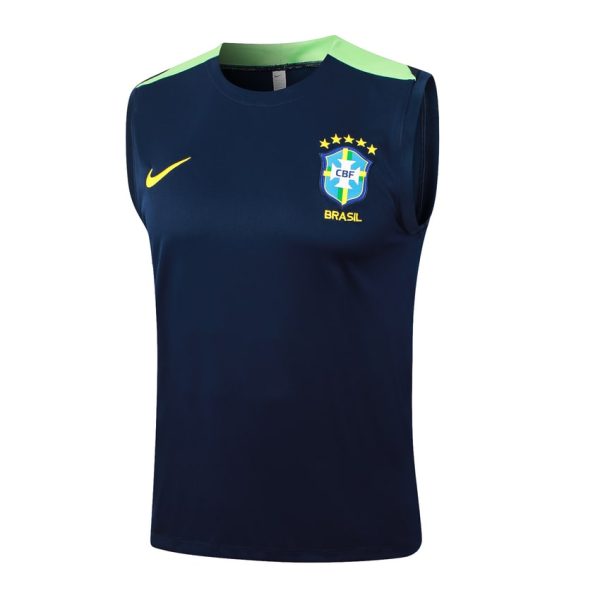 Camiseta Bresil 2024 2025 corta azul oscuro