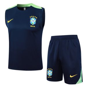 Camiseta Bresil 2024 2025 corta azul oscuro