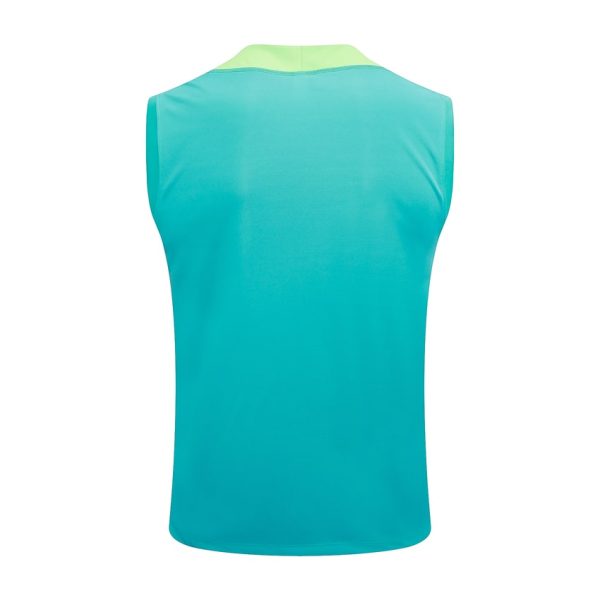 Camiseta Sin Mangas Corta Brasil 2024 2025 Verde
