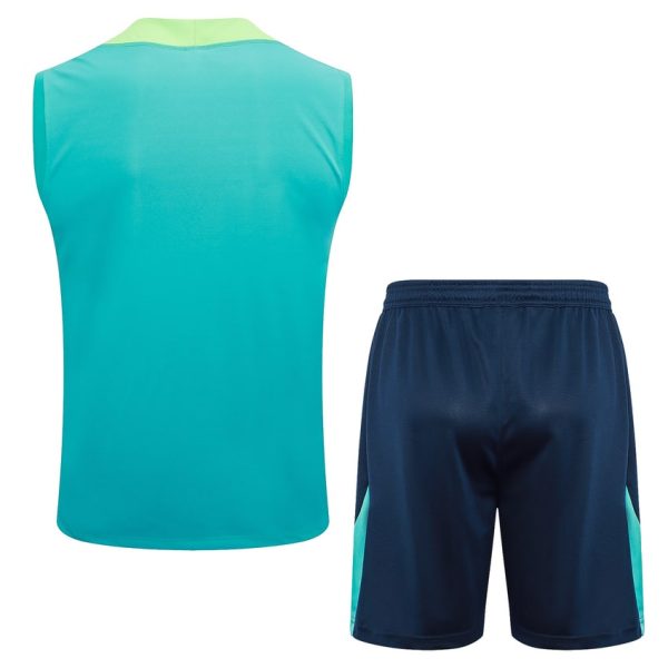 Camiseta Sin Mangas Corta Brasil 2024 2025 Verde
