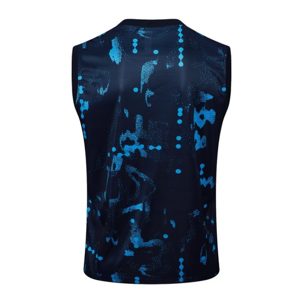 Camiseta corta sin mangas con estampado azul Chelsea 2024 2025