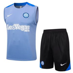 Camiseta Sin Mangas Corta Inter Milan 2024 2025 Celeste