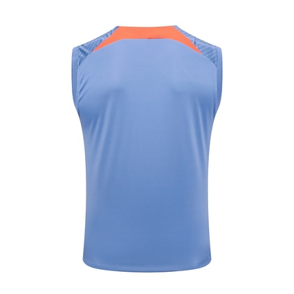Camiseta Sin Mangas Corta Inter Milan 2024 2025 Azul Océano