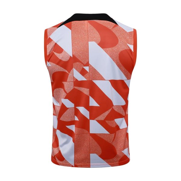 Camiseta Sin Mangas Corta Inter Milan 2024 2025 Rojo Blanco