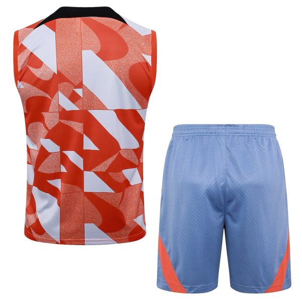 Camiseta Sin Mangas Corta Inter Milan 2024 2025 Rojo Blanco
