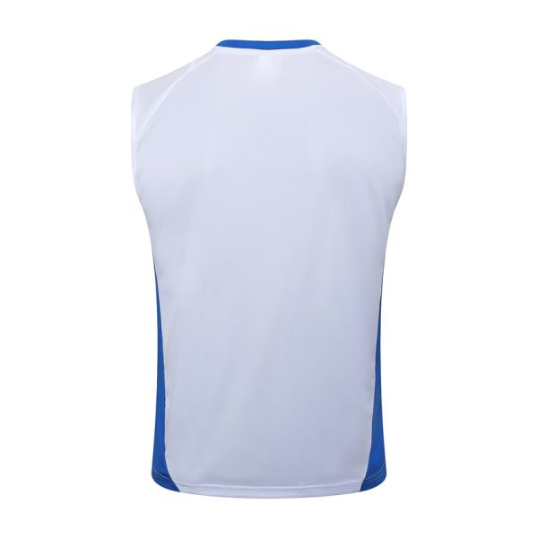 Camiseta Sin Mangas Corta Italia 2024 2025 Blanco
