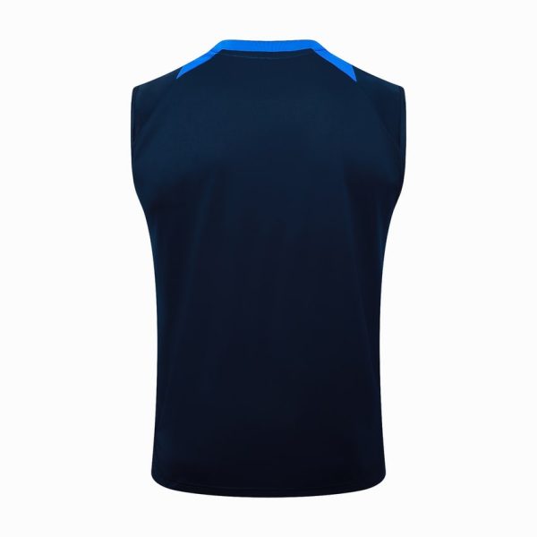Camiseta Sin Mangas Juventus 2024 2025 Corta Azul Oscuro