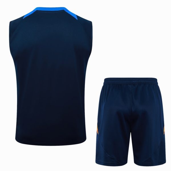 Camiseta Sin Mangas Juventus 2024 2025 Corta Azul Oscuro