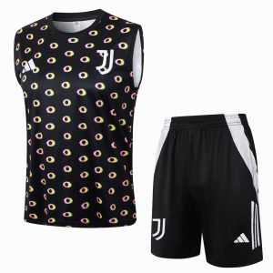 Camiseta Sin Mangas Corta Juventus 2024 2025 Negro