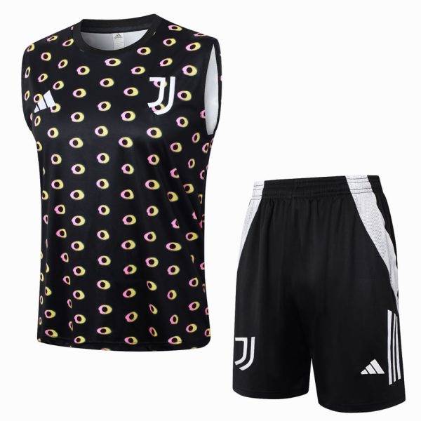 Camiseta Sin Mangas Corta Juventus 2024 2025 Negro