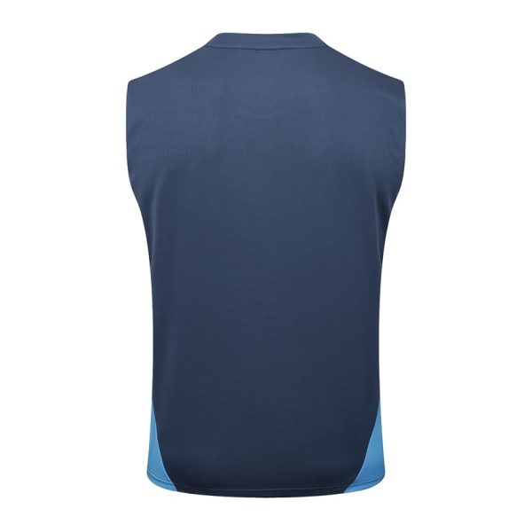 Camiseta corta sin mangas Manchester City 2024-2025 Azul