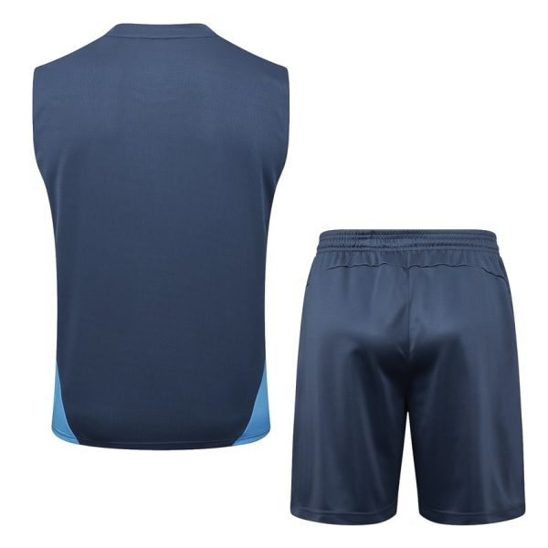 Camiseta corta sin mangas Manchester City 2024-2025 Azul
