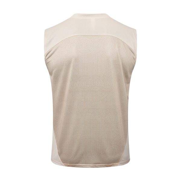 Camiseta corta sin mangas beige del Milan AC 2024-2025