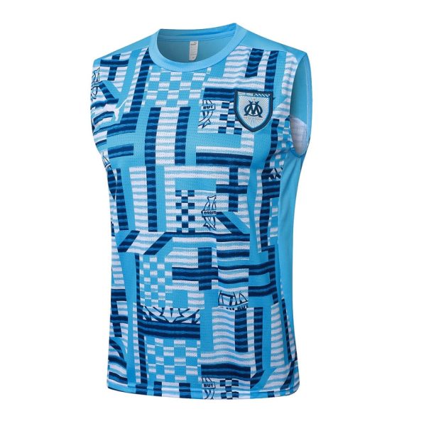 OM 2024 2025 Camiseta sin mangas azul cielo y pantalones cortos
