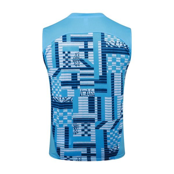 OM 2024 2025 Camiseta sin mangas azul cielo y pantalones cortos