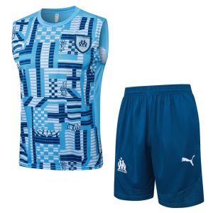 OM 2024 2025 Camiseta sin mangas azul cielo y pantalones cortos