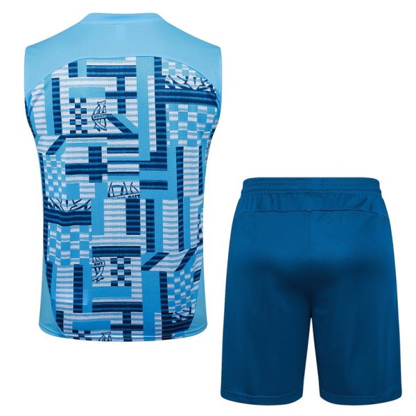 OM 2024 2025 Camiseta sin mangas azul cielo y pantalones cortos