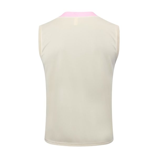 Camiseta Sin Mangas Corta PSG 2024 2025 Beige