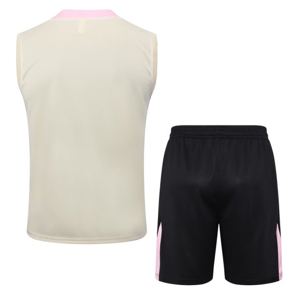 Camiseta Sin Mangas Corta PSG 2024 2025 Beige