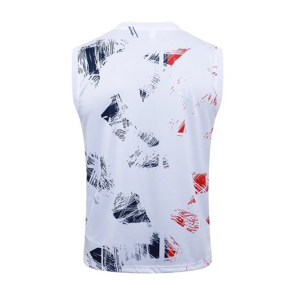 Camiseta Sin Mangas Corta PSG 2024 2025 Blanco