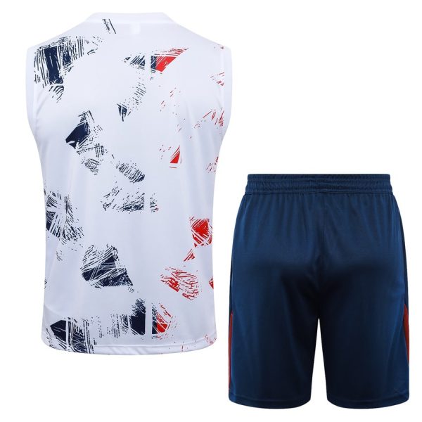Camiseta Sin Mangas Corta PSG 2024 2025 Blanco
