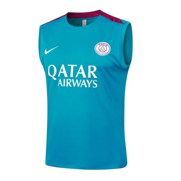 Camiseta sin mangas corta azul cielo PSG 2024 2025