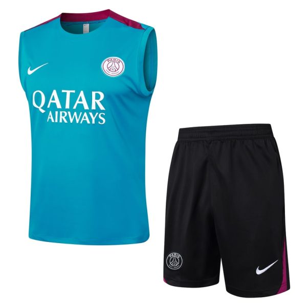 Camiseta sin mangas corta azul cielo PSG 2024 2025