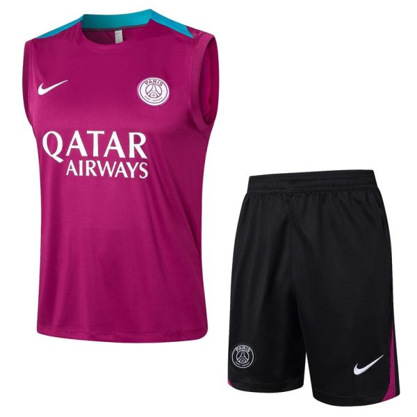 Camiseta Sin Mangas Corta PSG 2024 2025 Rosa